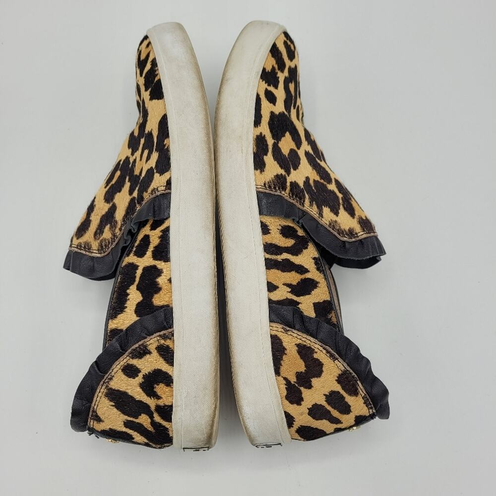 Kate Spade New York Ponyhair Leopard Animal Print Slip-On Sneakers size 7.5 M - Picture 8 of 12